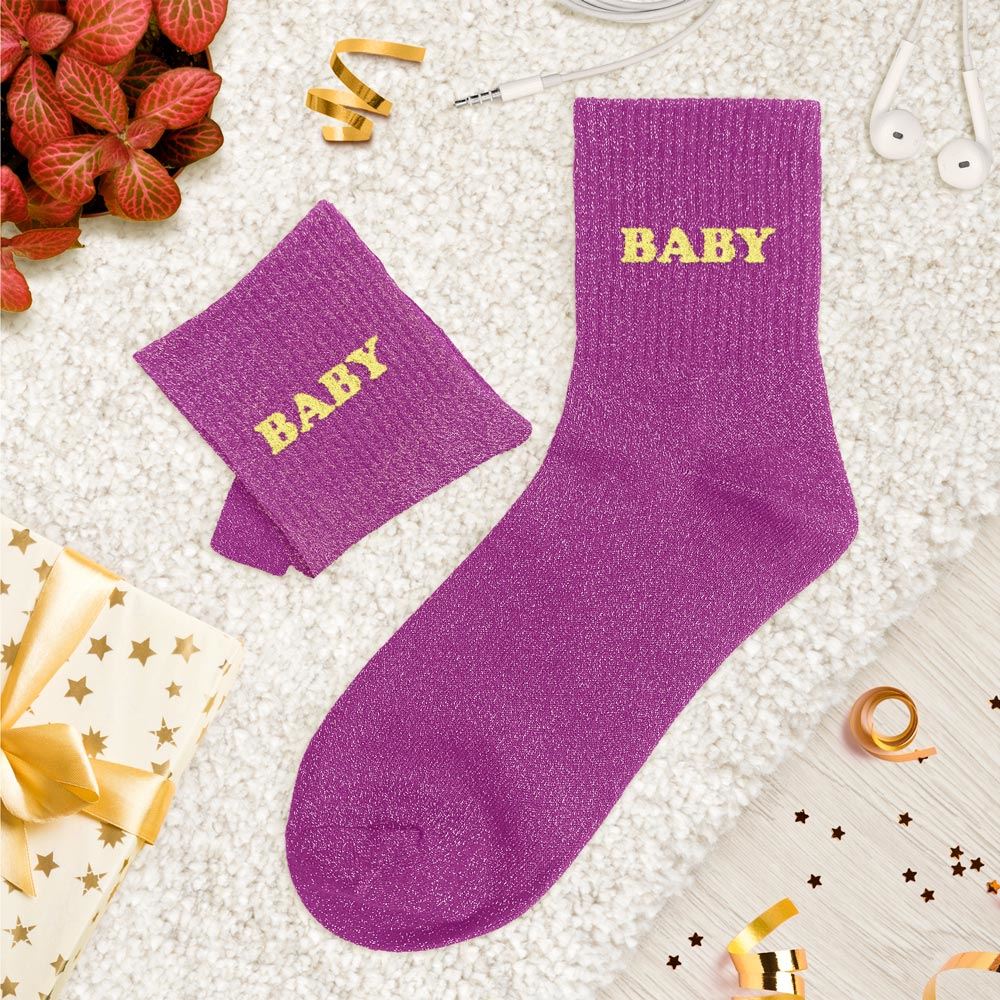 Chaussettes paillettes tuftées: BABY