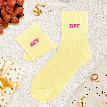 Chaussettes paillettes tuftées: BFF