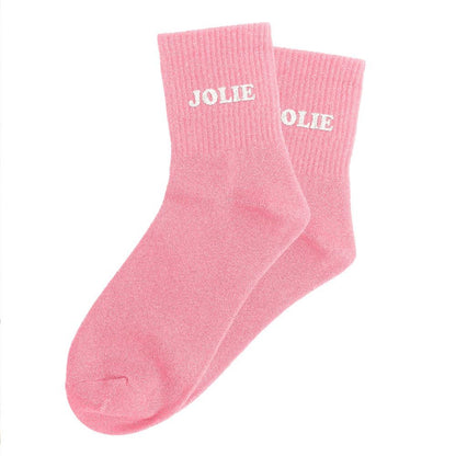 Chaussettes paillettes tuftées: JOLIE