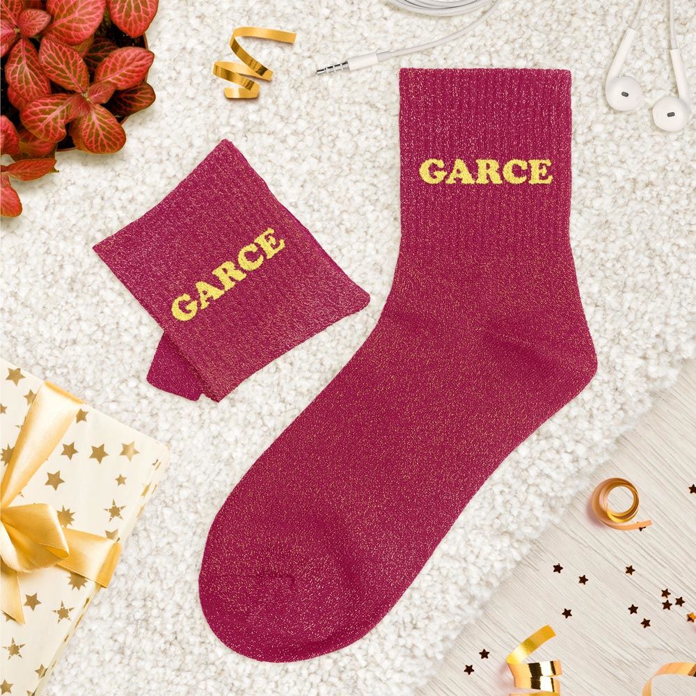 Chaussettes paillettes tuftées: GARCE