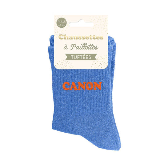 Chaussettes paillettes tuftées: CANON