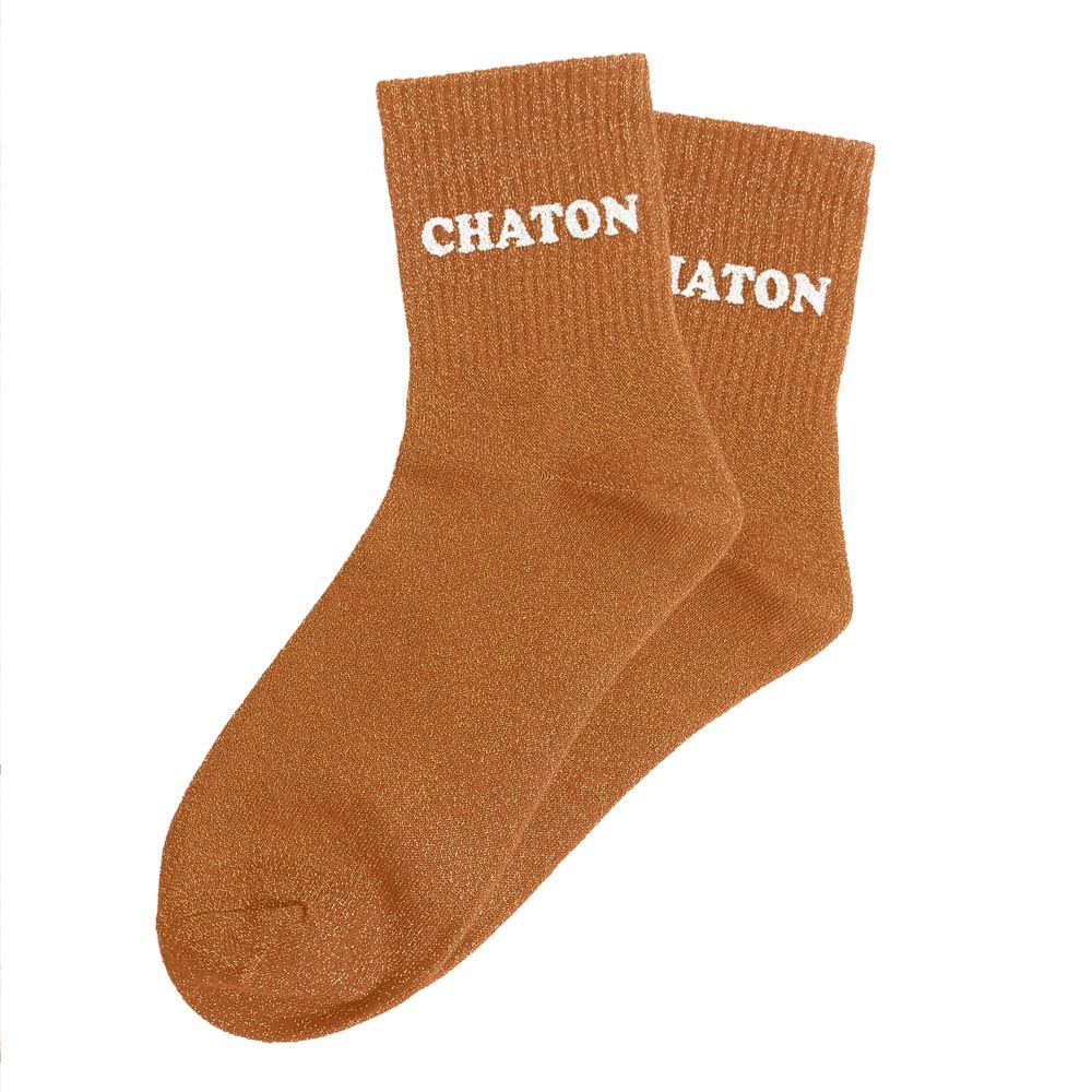Chaussettes paillettes tuftées: CHATON