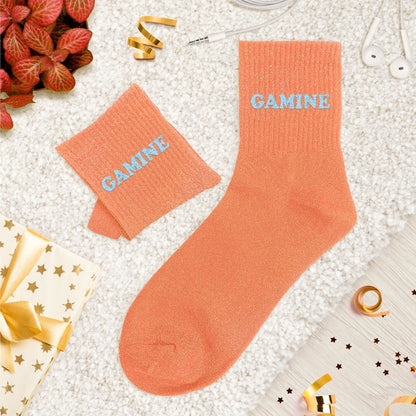 Chaussettes paillettes tuftées: GAMINE
