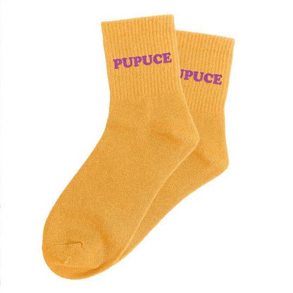 Chaussettes paillettes tuftées: PUPUCE