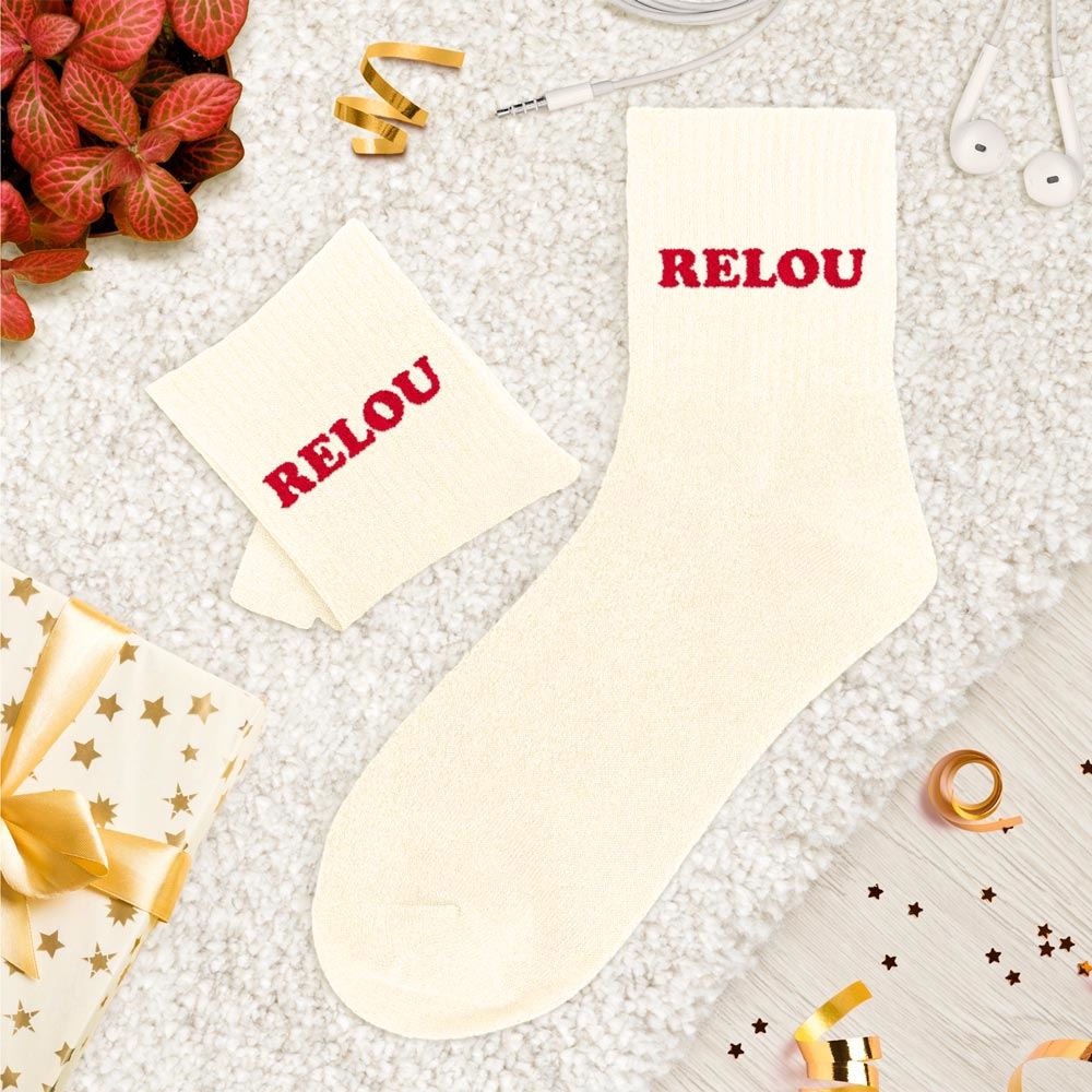 Chaussettes paillettes tuftées: RELOU