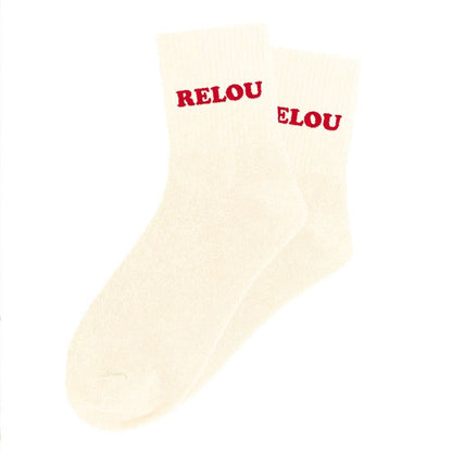 Chaussettes paillettes tuftées: RELOU