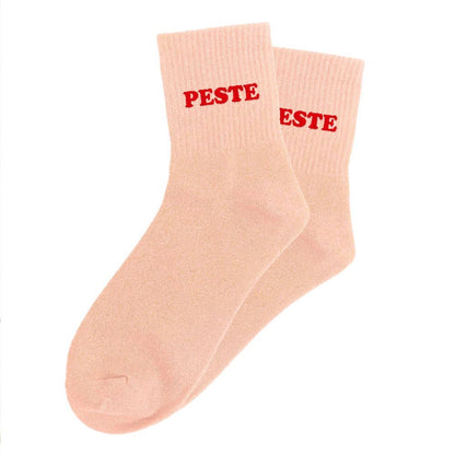 Chaussettes paillettes tuftées: PESTE