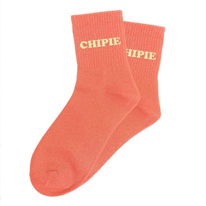 Chaussettes paillettes tuftées: CHIPIE