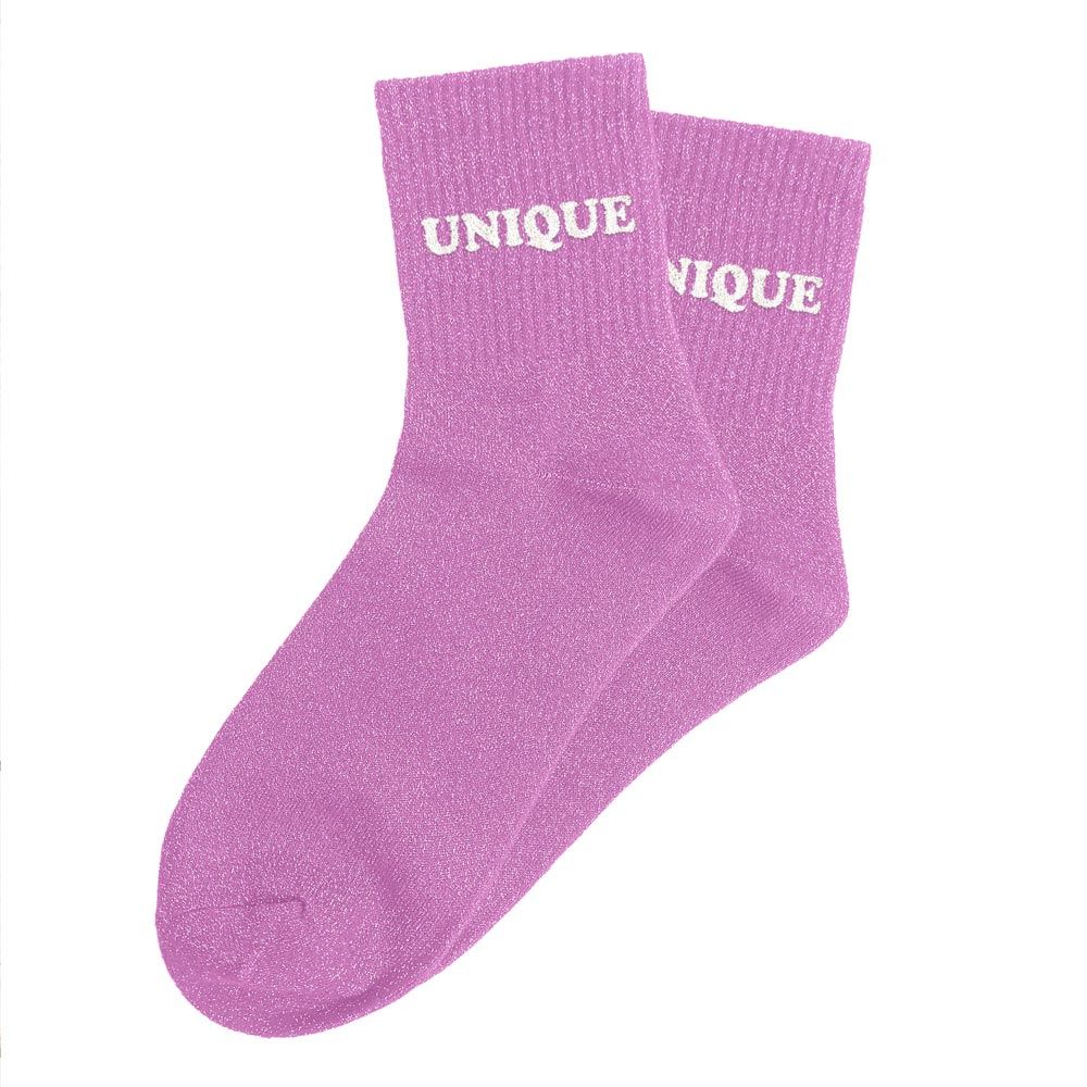 Chaussettes paillettes tuftées: UNIQUE