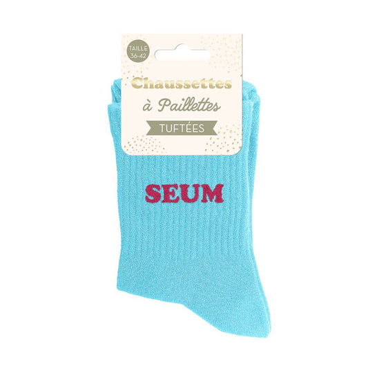 Chaussettes paillettes tuftées: SEUM