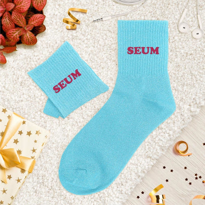Chaussettes paillettes tuftées: SEUM