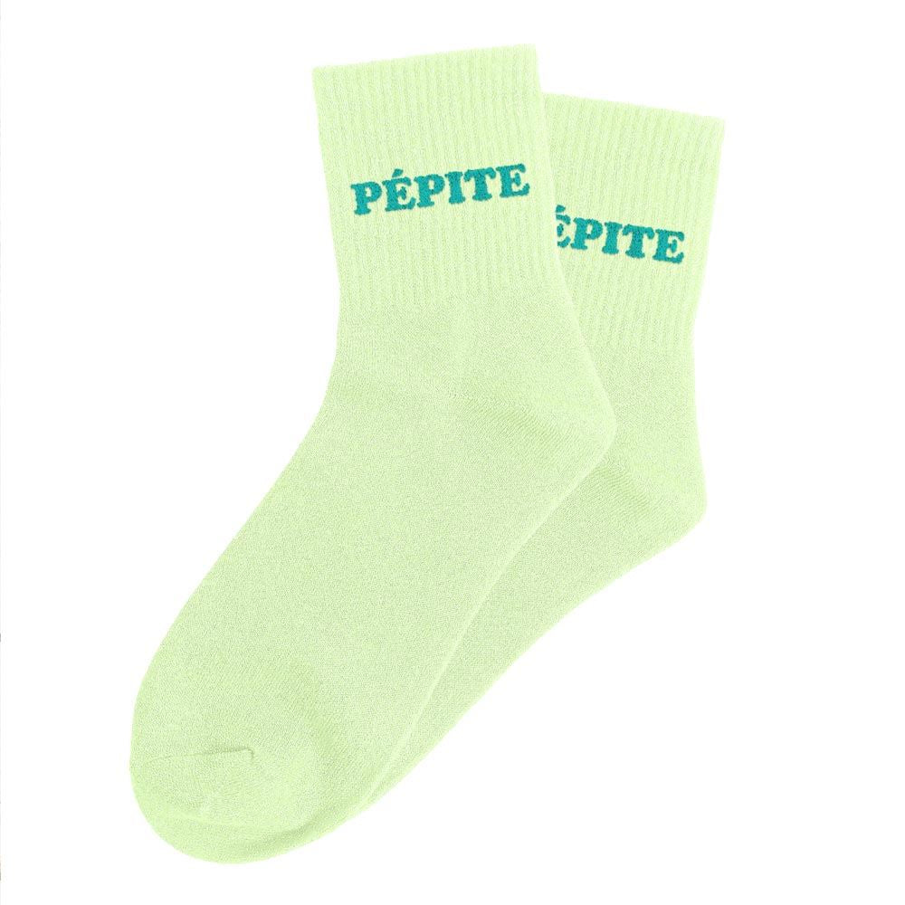 Chaussettes paillettes tuftées: PEPITE