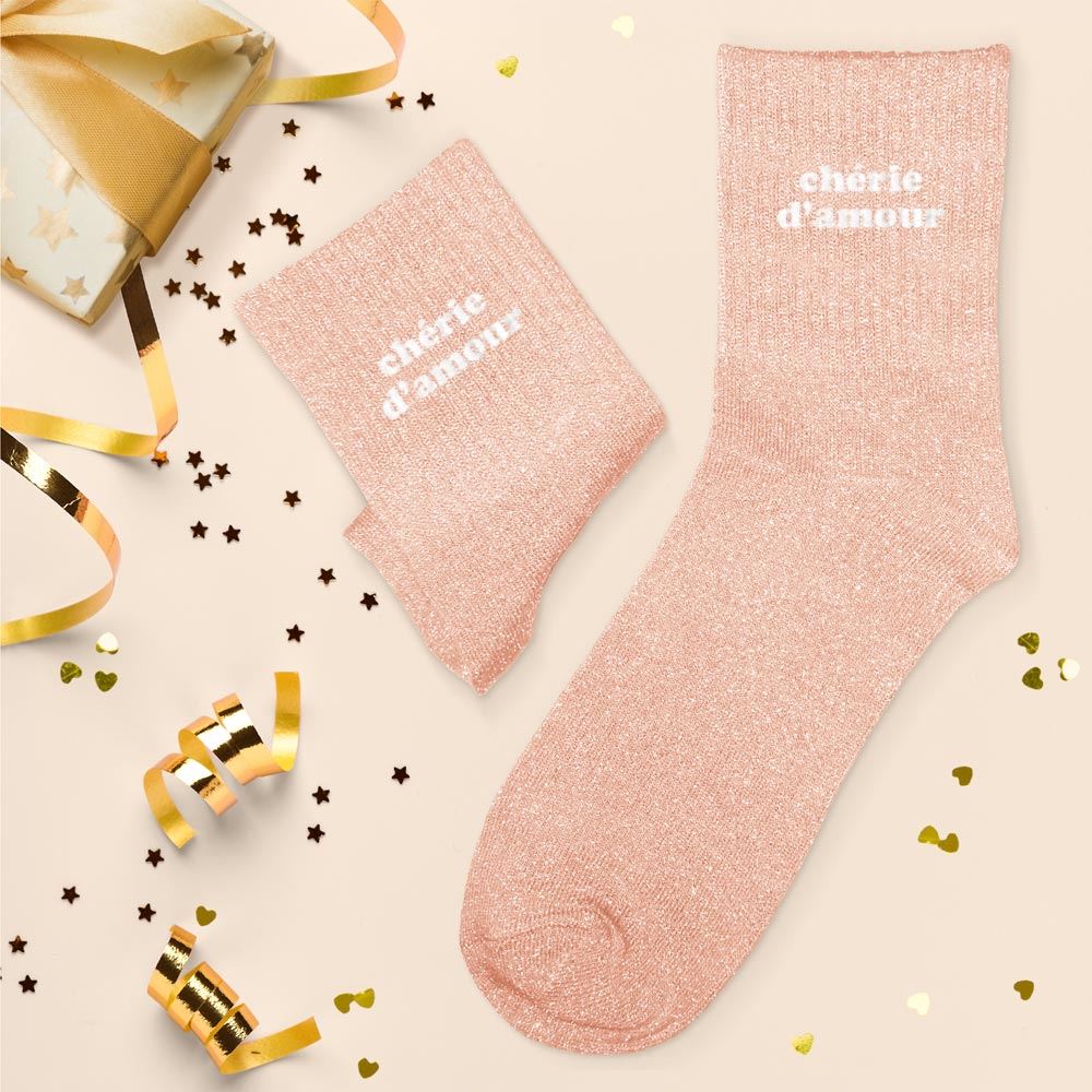 Chaussettes à paillettes: Chérie d'amour