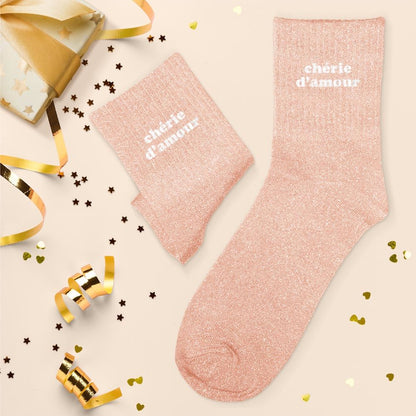 Chaussettes à paillettes: Chérie d'amour