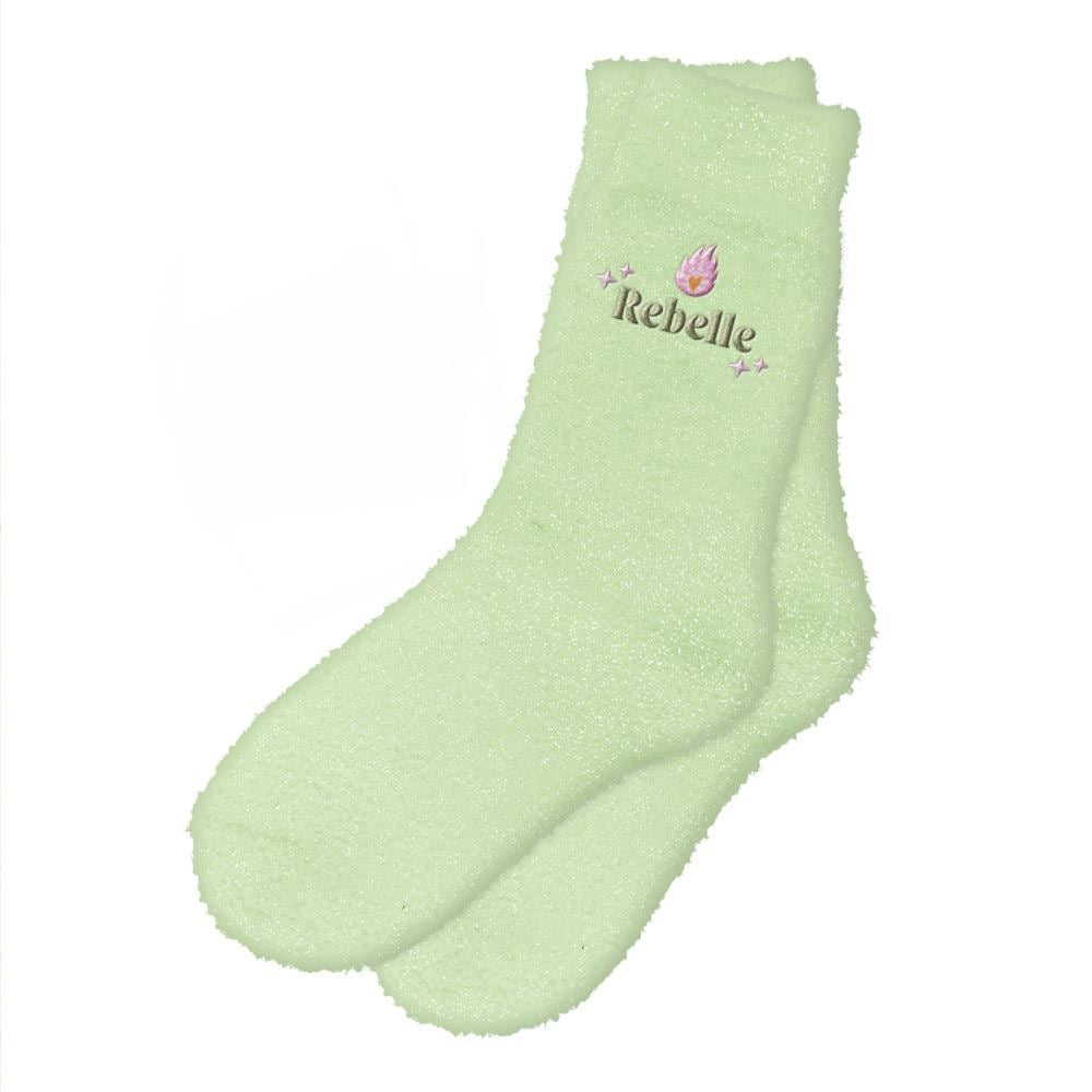 Chaussettes à paillettes pilou brodées: Rebelle