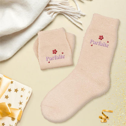 Chaussettes à paillettes pilou brodées: Parfaite