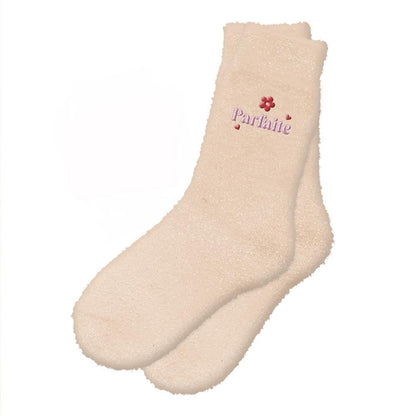 Chaussettes à paillettes pilou brodées: Parfaite