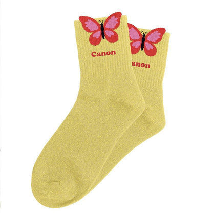 Chaussettes à paillettes pilou brodées: Canon