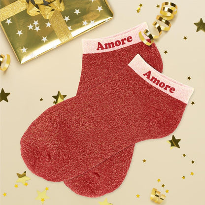 Socquettes à paillettes: Amore