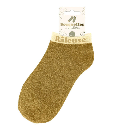 Socquettes à paillettes: Râleuse