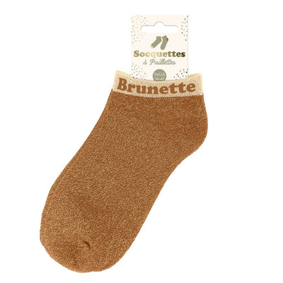 Socquettes à paillettes: Brunette