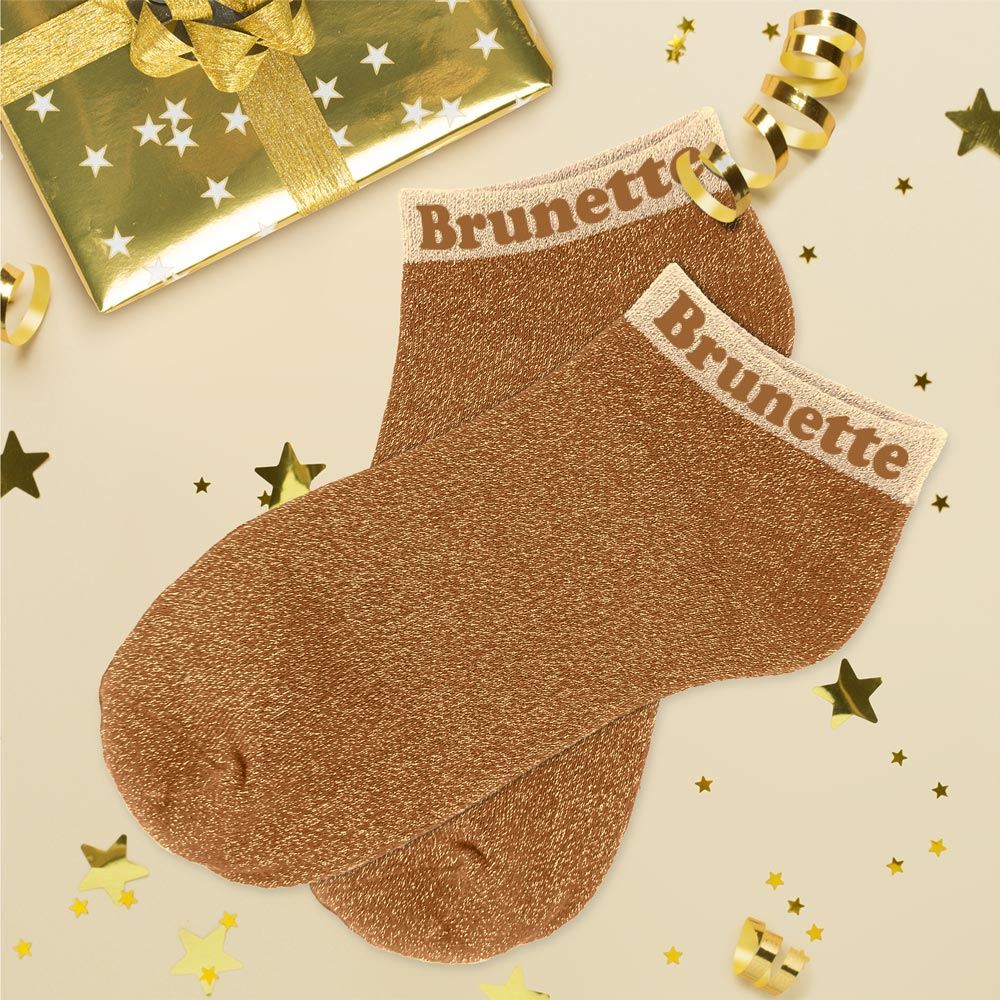 Socquettes à paillettes: Brunette