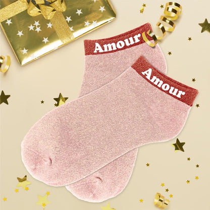 Socquettes à paillettes: Amour