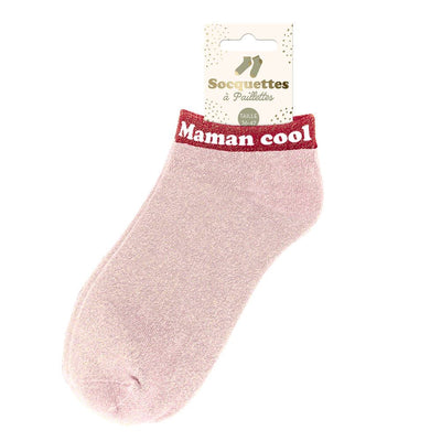 Socquettes à paillettes: Maman cool