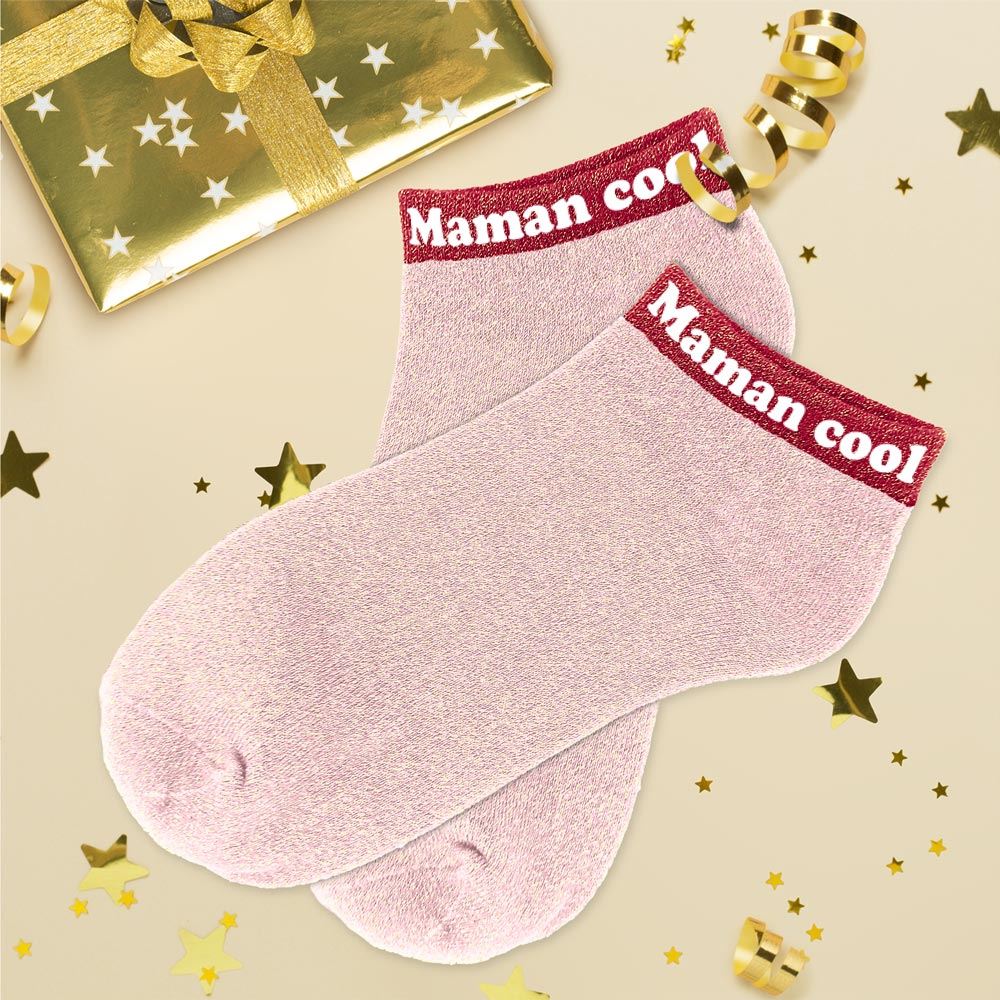 Socquettes à paillettes: Maman cool