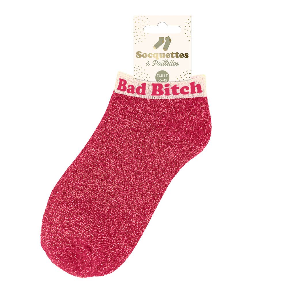 Socquettes à paillettes: Bad bitch
