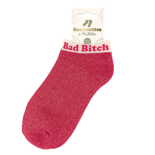 Socquettes à paillettes: Bad bitch