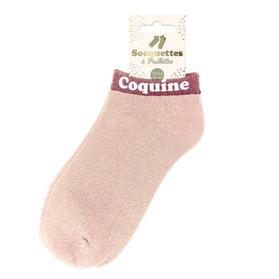 Socquettes à paillettes: Coquine