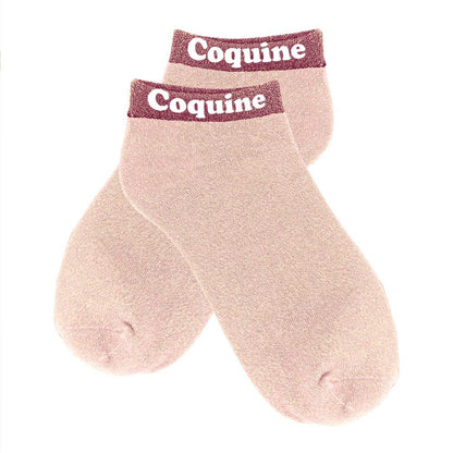 Socquettes à paillettes: Coquine