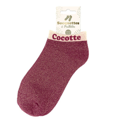 Socquettes à paillettes: Cocotte