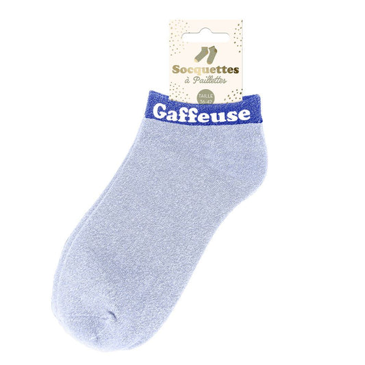 Socquettes à paillettes: Gaffeuse