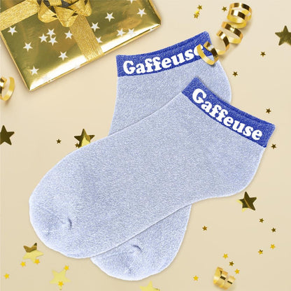 Socquettes à paillettes: Gaffeuse