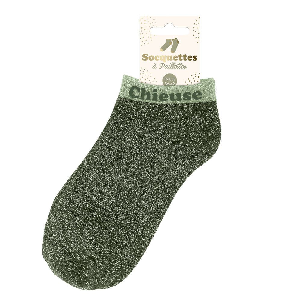 Socquettes à paillettes: Chieuse