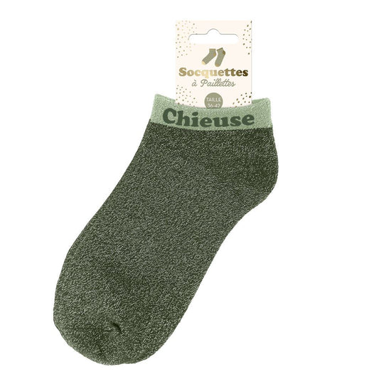 Socquettes à paillettes: Chieuse