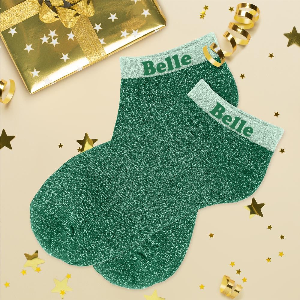 Socquettes à paillettes: Belle